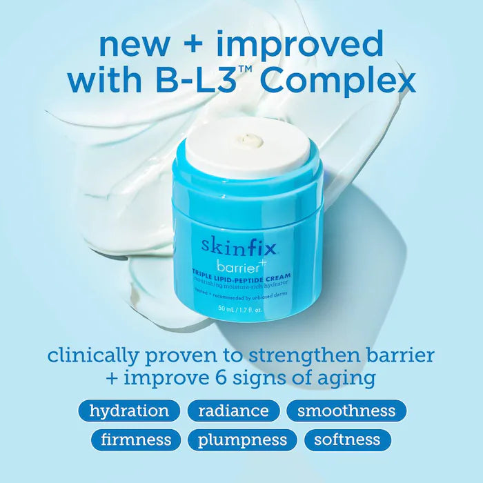 Barrier+ Strengthening and Moisturizing Triple Lipid-Peptide Refillable Cream with B-L3