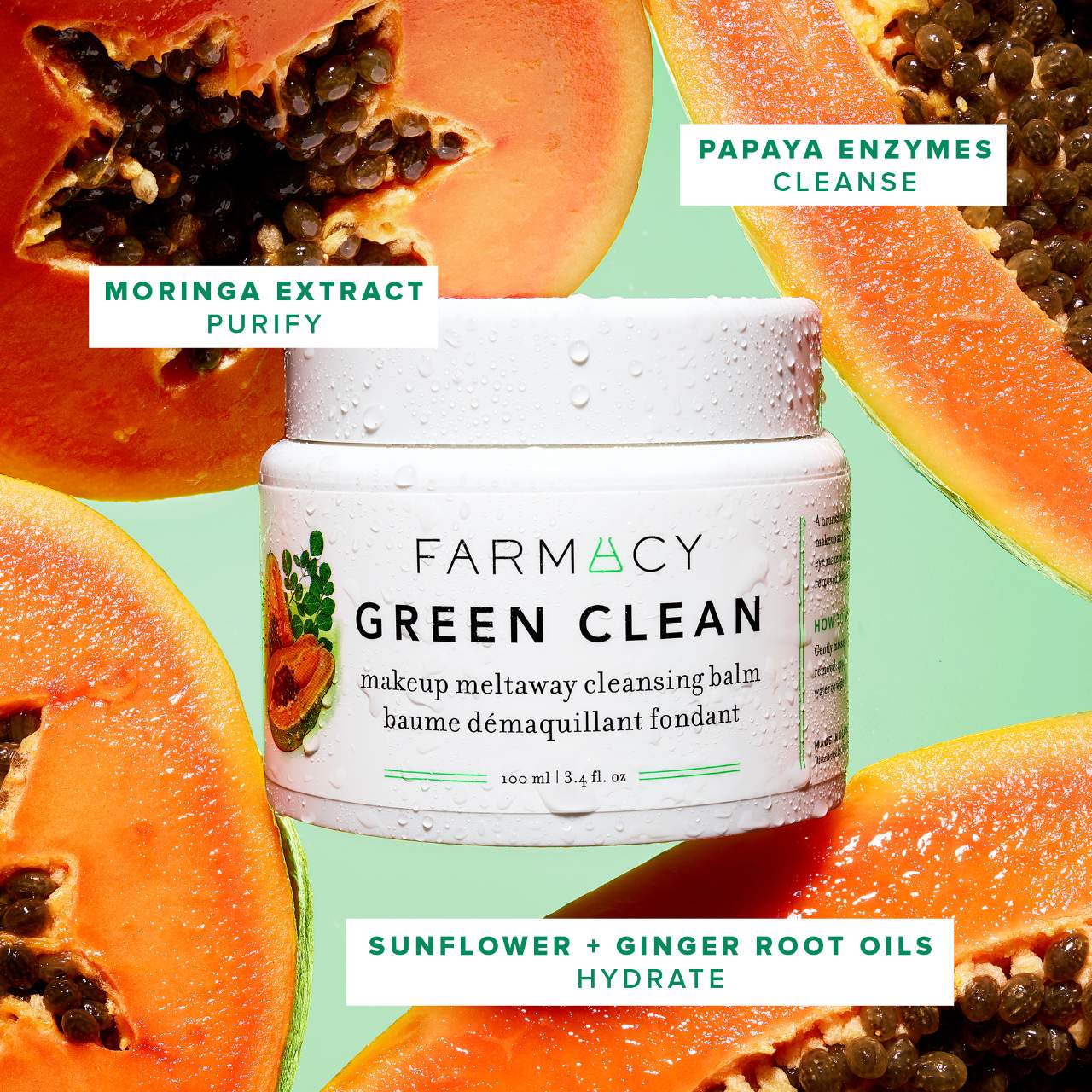 Green Clean Makeup Removing Cleansing Balm