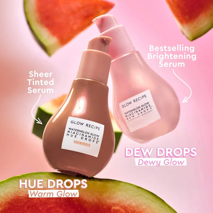 Watermelon Glow Niacinamide Hue Drops Sun Glow Serum